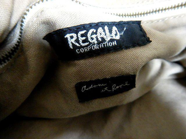 ◆regalo レガロ レザー 革 ハンドバッグ ブラウン 中古品 < 男性ファッション  ◆regalo レガロ レザー 革 ハンドバッグ ブラウン 中古品 < 男性ファッションの