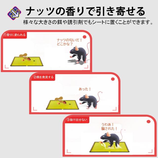 ネズミ捕りシート 5枚セット 60×28cm 強力粘着 ネズミ駆除 フィルム 黒色 シート 折りたたみ 収納可 簡単 設置 回収 < 家電/AV  ネズミ捕りシート 5枚セット 60×28cm 強力粘着 ネズミ駆除 フィルム 黒色 シート 折りたたみ 収納可 簡単 設置 回収 < 家電/AVの