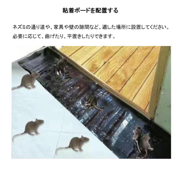 ネズミ捕りシート 5枚セット 60×28cm 強力粘着 ネズミ駆除 フィルム 黒色 シート 折りたたみ 収納可 簡単 設置 回収 < 家電/AV  ネズミ捕りシート 5枚セット 60×28cm 強力粘着 ネズミ駆除 フィルム 黒色 シート 折りたたみ 収納可 簡単 設置 回収 < 家電/AVの