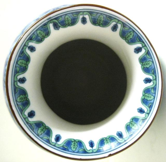 美品 花瓶 美濃焼 庫山窯 青花緑彩 < ホビー 美品 花瓶 美濃焼 庫山窯 青花緑彩 < ホビーの