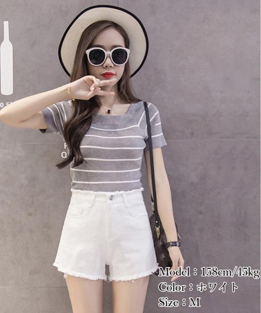 送料無料 新品 デニムショートパンツ レディース 短パン < 女性ファッション  送料無料 新品 デニムショートパンツ レディース 短パン < 女性ファッションの