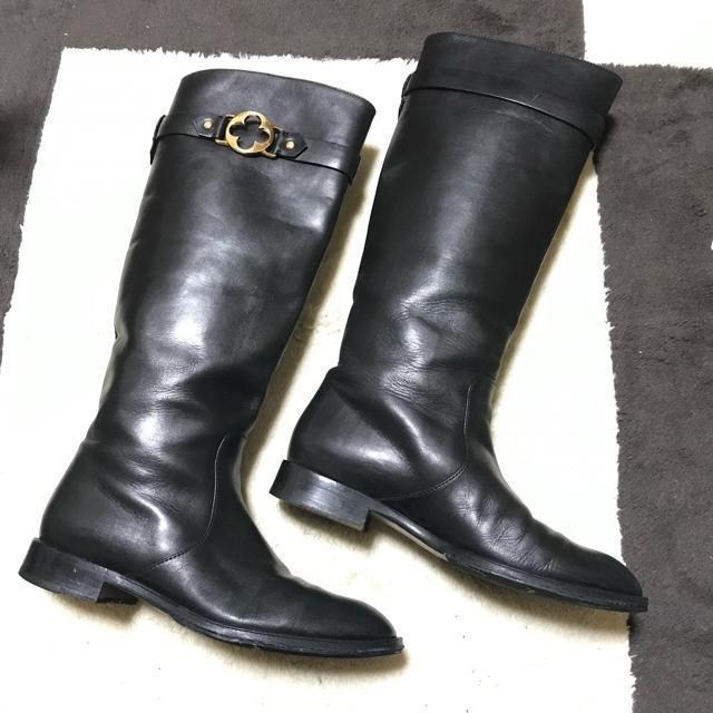正規品 ルイヴィトン カーフレザーロングブーツ 36 ブラック < ブランド  正規品 ルイヴィトン カーフレザーロングブーツ 36 ブラック  < ブランドの