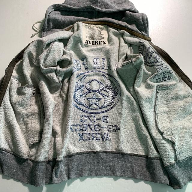 AVIREX p[J[ AIR FORCE lbvf XEFbg _uWbv g[i[ WbvAbv ABbNX  uh 