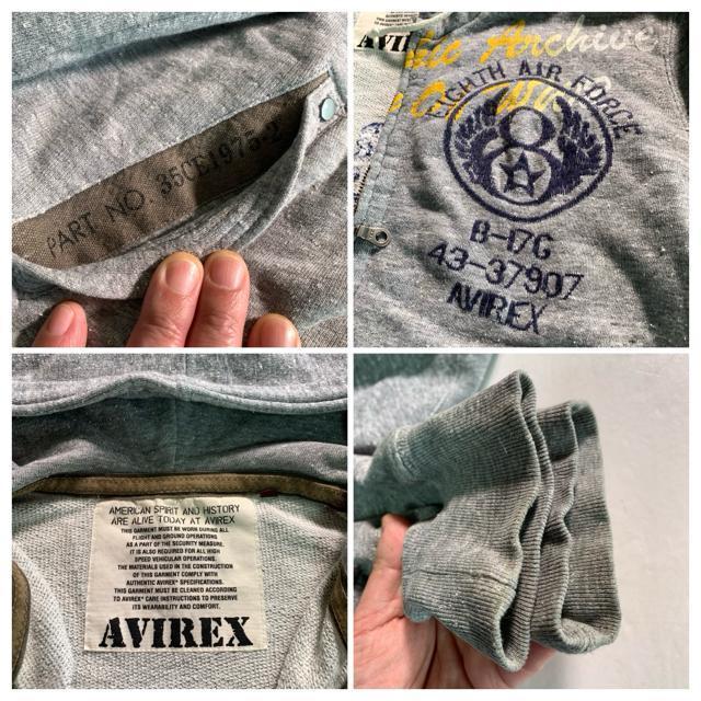 AVIREX p[J[ AIR FORCE lbvf XEFbg _uWbv g[i[ WbvAbv ABbNX  uh 