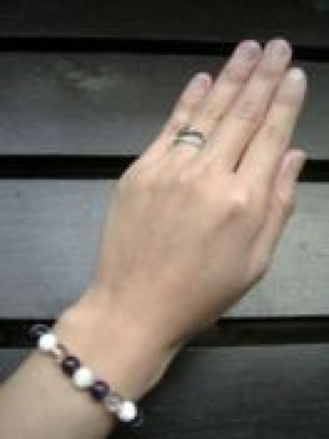 ☆即決☆アメジストxマザーオブパールx水晶ブレスレット < 男性アクセサリー/時計 ☆即決☆アメジストxマザーオブパールx水晶ブレスレット < 男性アクセサリー/時計の