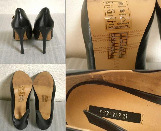 ◆forever21 パンプス 23 中古品 ブラック < 女性ファッション  ◆forever21 パンプス 23 中古品 ブラック < 女性ファッションの