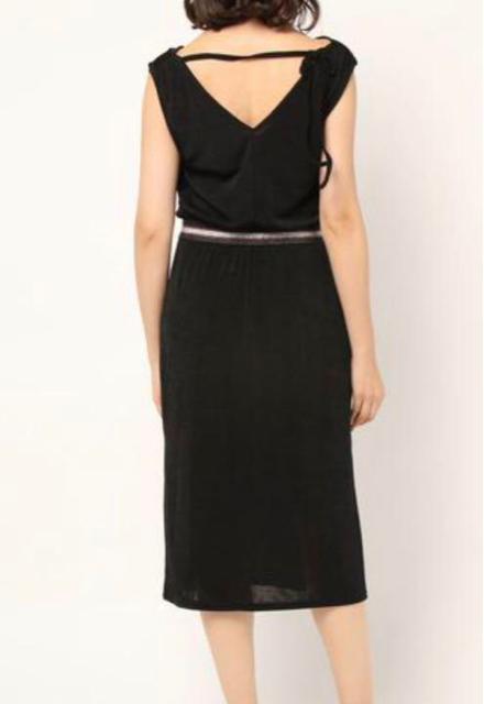 新品タグ付き eversince フランス製 ラメストレッチドレープ ワンピース < 女性ファッション  新品タグ付き eversince フランス製 ラメストレッチドレープ ワンピース  < 女性ファッションの