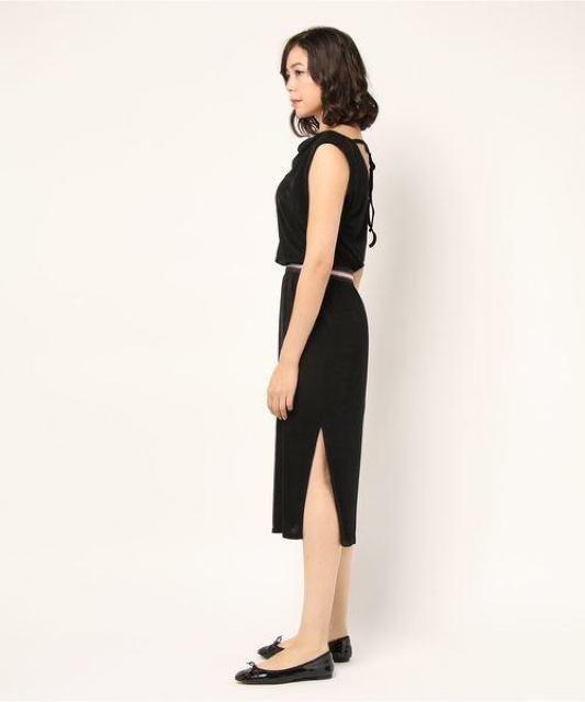 新品タグ付き eversince フランス製 ラメストレッチドレープ ワンピース < 女性ファッション  新品タグ付き eversince フランス製 ラメストレッチドレープ ワンピース < 女性ファッションの