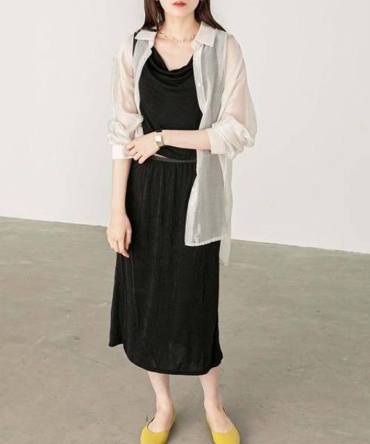 新品タグ付き eversince フランス製 ラメストレッチドレープ ワンピース < 女性ファッション  新品タグ付き eversince フランス製 ラメストレッチドレープ ワンピース < 女性ファッションの