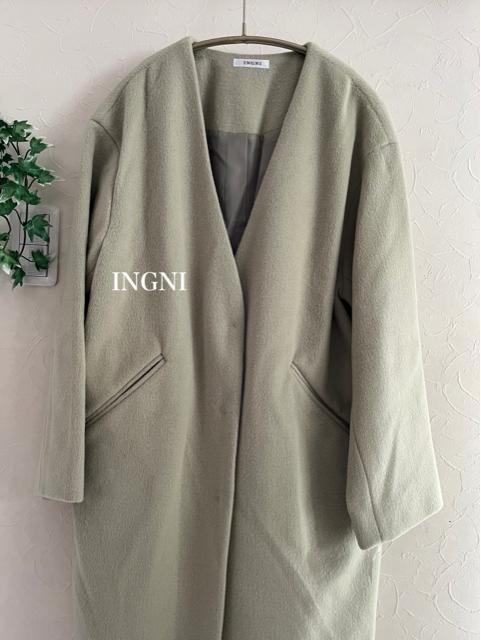 新品 INGNI★ノーカラーコート < 女性ファッション  新品 INGNI★ノーカラーコート < 女性ファッションの