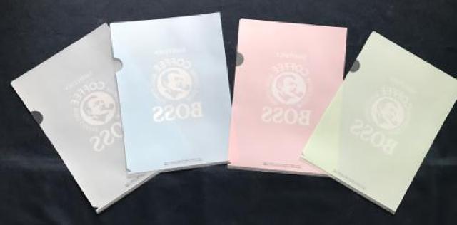 〇 COFFEE BOSS のクリアファイル 4枚 < ホビー  〇 COFFEE BOSS のクリアファイル 4枚 < ホビーの