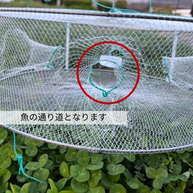 釣具 白網 持ち運び可能 小魚トラップ アジ 小魚 川魚 カニ エビ 追い込み漁 < レジャー/スポーツ  釣具 白網 持ち運び可能 小魚トラップ アジ 小魚 川魚 カニ エビ 追い込み漁 < レジャー/スポーツの