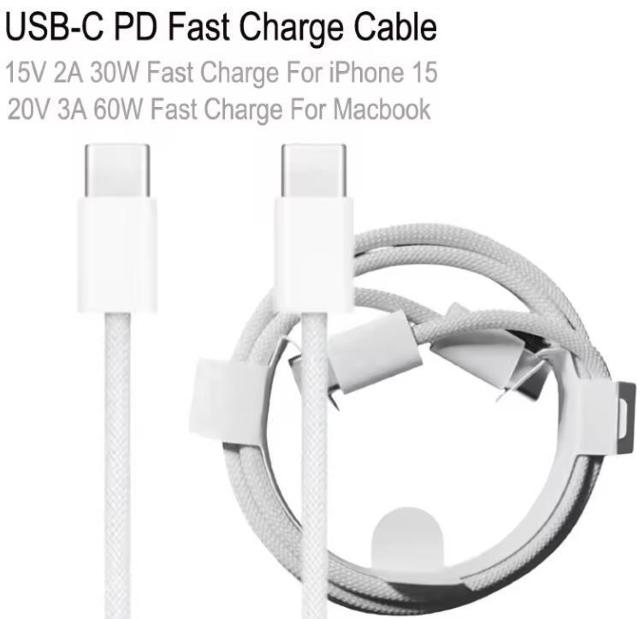 Q{Zbg 60W USB-C [d P[u 1m iphone15 Type-C  Ɠd/AV 
