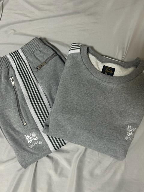 BADHOP BREATH x NEEDLES ブレス × ニードルズ セットアップ "Gray/White" < 男性ファッション  BADHOP BREATH x NEEDLES ブレス × ニードルズ セットアップ "Gray/White" < 男性ファッションの