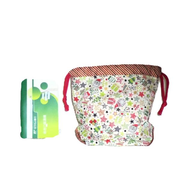 【底マチ幅広巾着】◆Merry Christmas◆クリスマスXmas◆サンタクロース・ミトン・プレゼント◆ < 女性ファッション 【底マチ幅広巾着】◆Merry Christmas◆クリスマスXmas◆サンタクロース・ミトン・プレゼント◆ < 女性ファッションの