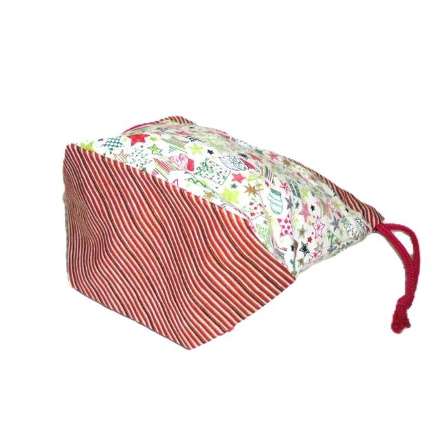 【底マチ幅広巾着】◆Merry Christmas◆クリスマスXmas◆サンタクロース・ミトン・プレゼント◆ < 女性ファッション 【底マチ幅広巾着】◆Merry Christmas◆クリスマスXmas◆サンタクロース・ミトン・プレゼント◆ < 女性ファッションの