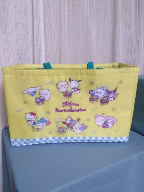 ちいかわ×サンリオキャラクターズレジかごバッグ イエロー < アニメ/コミック/キャラクター ちいかわ×サンリオキャラクターズレジかごバッグ イエロー < アニメ/コミック/キャラクターの