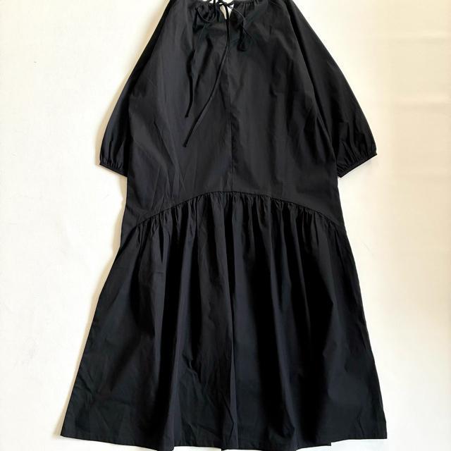 ◆新品◆1.1万◆MARTHA◆七分袖ティアードロングワンピース◆黒◆フレア◆M < 女性ファッション ◆新品◆1.1万◆MARTHA◆七分袖ティアードロングワンピース◆黒◆フレア◆M < 女性ファッションの
