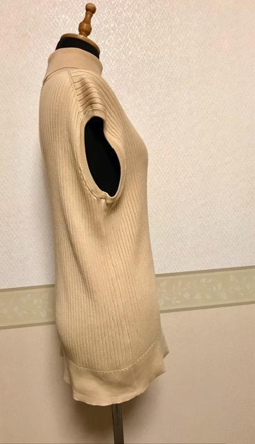 eclat シルク混 ノースリーブタートル ニット ベージュ < 女性ファッション eclat シルク混 ノースリーブタートル ニット ベージュ < 女性ファッションの