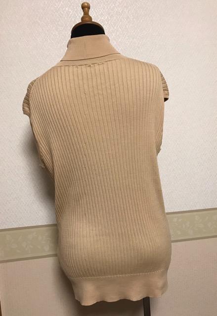 eclat シルク混 ノースリーブタートル ニット ベージュ < 女性ファッション eclat シルク混 ノースリーブタートル ニット ベージュ < 女性ファッションの