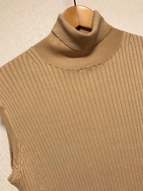 eclat シルク混 ノースリーブタートル ニット ベージュ < 女性ファッション eclat シルク混 ノースリーブタートル ニット ベージュ < 女性ファッションの