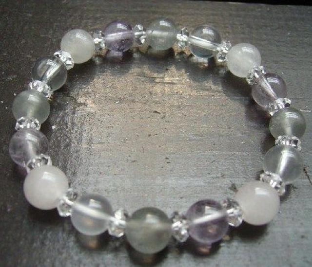 ローズクォーツxラベンダーアメジストxミルキークォーツ < 女性アクセサリー/時計 ローズクォーツxラベンダーアメジストxミルキークォーツ < 女性アクセサリー/時計の