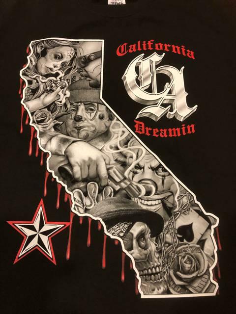 LA直輸入 CALIFORNIA DREAM 黒 ブラック sizeXL 厚手K1 < 男性ファッション LA直輸入 CALIFORNIA DREAM 黒 ブラック sizeXL 厚手K1 < 男性ファッションの