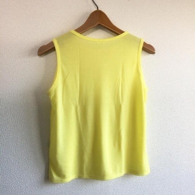 ◆GU/ジーユー◆胸上切替ノースリトップス★イエローM*タンクトップ♪ < ブランド ◆GU/ジーユー◆胸上切替ノースリトップス★イエローM*タンクトップ♪ < ブランドの