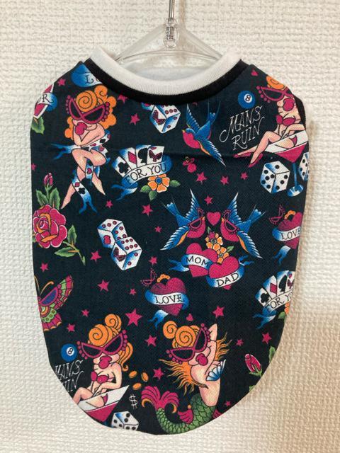S★ハンドメイド ヒスミニ シャツ ムツオコラボ 黒 ボーダー 犬服★ < ペット/手芸/園芸  S★ハンドメイド ヒスミニ シャツ ムツオコラボ 黒 ボーダー 犬服★  < ペット/手芸/園芸の