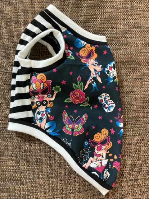 S★ハンドメイド ヒスミニ シャツ ムツオコラボ 黒 ボーダー 犬服★ < ペット/手芸/園芸  S★ハンドメイド ヒスミニ シャツ ムツオコラボ 黒 ボーダー 犬服★ < ペット/手芸/園芸の