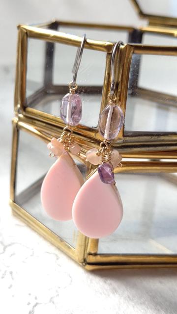 14kgf*花と夕暮れのピアス* 18016 < 女性アクセサリー/時計 14kgf*花と夕暮れのピアス* 18016 < 女性アクセサリー/時計の