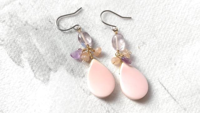 14kgf*花と夕暮れのピアス* 18016 < 女性アクセサリー/時計 14kgf*花と夕暮れのピアス* 18016 < 女性アクセサリー/時計の