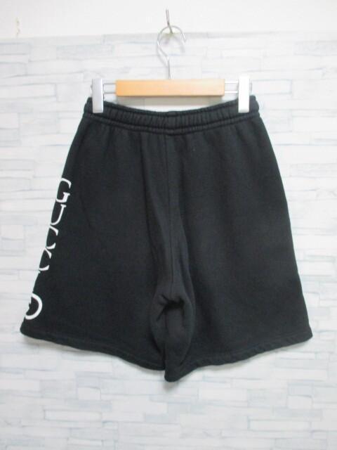 ☆GUCCI グッチ ロゴ プリント スウエット 短パン ショーツ ハーフパンツ/メンズ/XS/黒☆国内正規品 < ブランド ☆GUCCI グッチ ロゴ プリント スウエット 短パン ショーツ ハーフパンツ/メンズ/XS/黒☆国内正規品 < ブランドの
