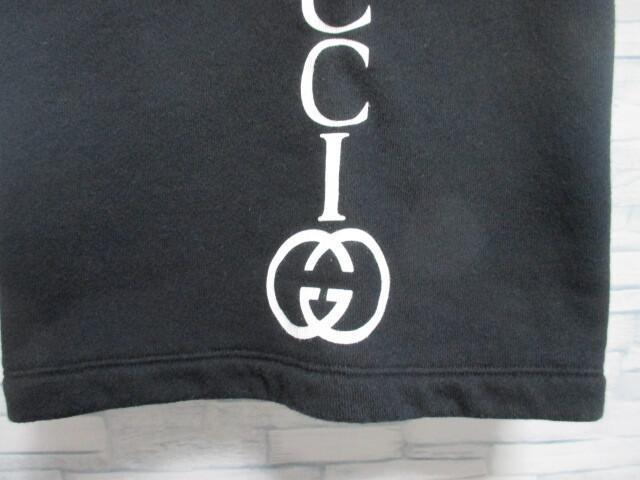 ☆GUCCI グッチ ロゴ プリント スウエット 短パン ショーツ ハーフパンツ/メンズ/XS/黒☆国内正規品 < ブランド ☆GUCCI グッチ ロゴ プリント スウエット 短パン ショーツ ハーフパンツ/メンズ/XS/黒☆国内正規品 < ブランドの