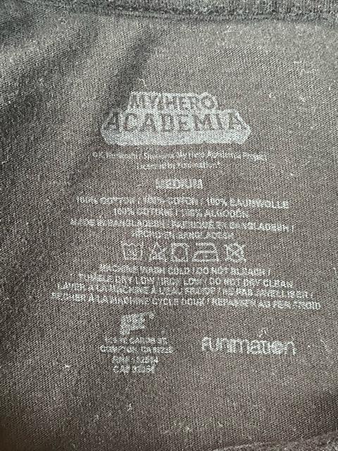 90's ヴィンテージ Tシャツ 僕のヒーローアカデミア ブラック Mサイズ 綿100% アニメT プリントTシャツ レアTシャツ < 男性ファッション  90's ヴィンテージ Tシャツ 僕のヒーローアカデミア ブラック Mサイズ 綿100% アニメT プリントTシャツ レアTシャツ < 男性ファッションの