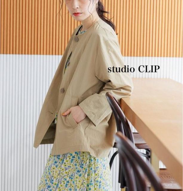 新品 studio CLIP★ 花粉ガード.撥水加工.ウォッシャブルミドルコート < 女性ファッション  新品 studio CLIP★ 花粉ガード.撥水加工.ウォッシャブルミドルコート < 女性ファッションの