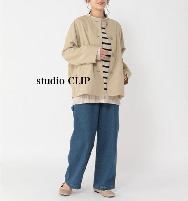 新品 studio CLIP★ 花粉ガード.撥水加工.ウォッシャブルミドルコート < 女性ファッション  新品 studio CLIP★ 花粉ガード.撥水加工.ウォッシャブルミドルコート < 女性ファッションの
