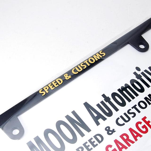 匿名配送 Raised MOON Garage ロゴ スキニー ライセンスフレーム ムーンアイズ ナンバーフレーム プレート < 自動車/バイク 匿名配送 Raised MOON Garage ロゴ スキニー ライセンスフレーム ムーンアイズ ナンバーフレーム プレート < 自動車/バイク