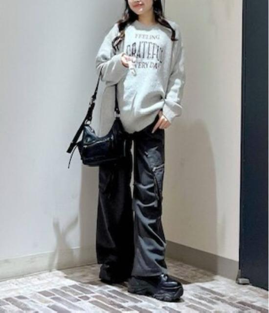 新品 ページボーイ★ネッププルオーバー グレー < 女性ファッション  新品 ページボーイ★ネッププルオーバー グレー < 女性ファッションの