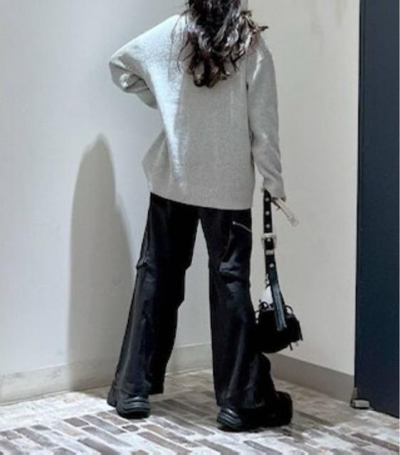 新品 ページボーイ★ネッププルオーバー グレー < 女性ファッション  新品 ページボーイ★ネッププルオーバー グレー < 女性ファッションの