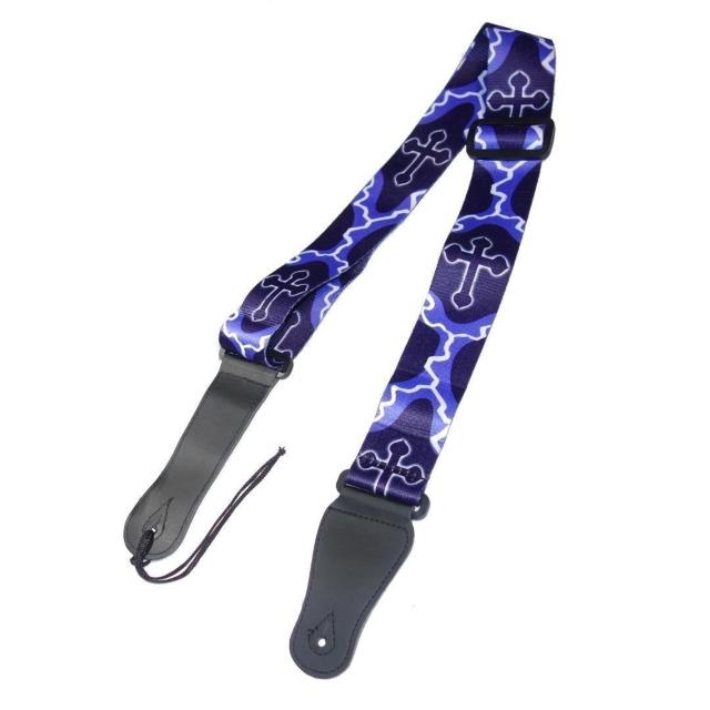 クロスモチーフ クロス 十字架 稲妻 雷 ギター ストラップ エレキギター アコースティックギター アコギ ベース < ホビー クロスモチーフ クロス 十字架 稲妻 雷 ギター ストラップ エレキギター アコースティックギター アコギ ベース < ホビーの