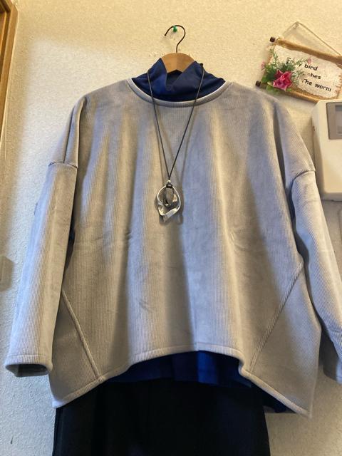 LL新品光沢グレー裏起毛コクーンカットソー < 女性ファッション LL新品光沢グレー裏起毛コクーンカットソー < 女性ファッションの