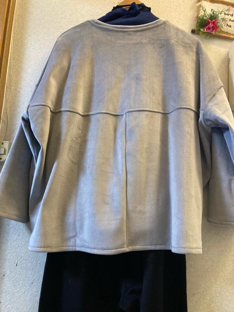 LL新品光沢グレー裏起毛コクーンカットソー < 女性ファッション LL新品光沢グレー裏起毛コクーンカットソー < 女性ファッションの