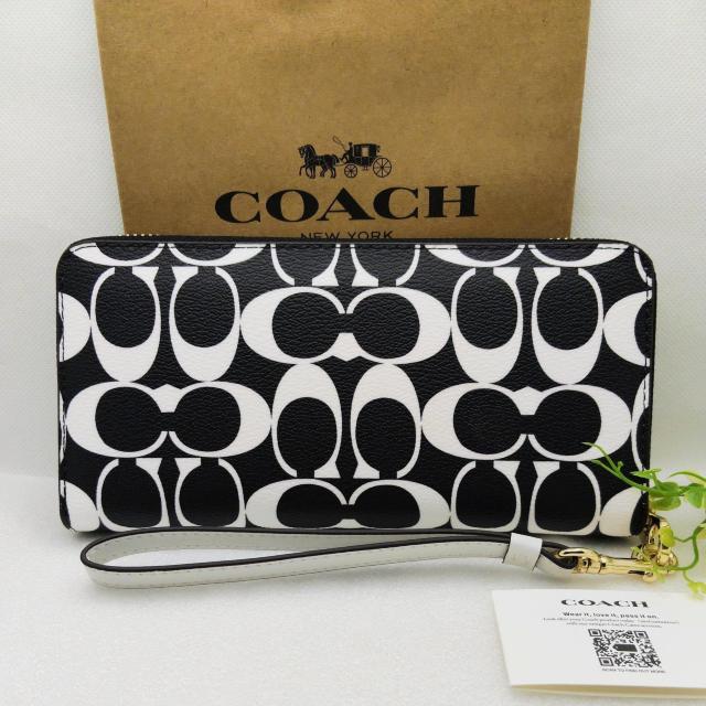 新品COACH シグネチャーアコーディオンジップウォレット 長財布 ブラックマルチ < ブランド 新品COACH シグネチャーアコーディオンジップウォレット 長財布 ブラックマルチ < ブランドの