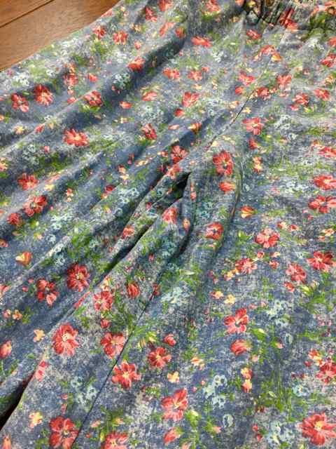 【美品】PARK GIRL◆デニム風◆洗練花柄ティァードガウチョ < 女性ファッション  【美品】PARK GIRL◆デニム風◆洗練花柄ティァードガウチョ < 女性ファッションの