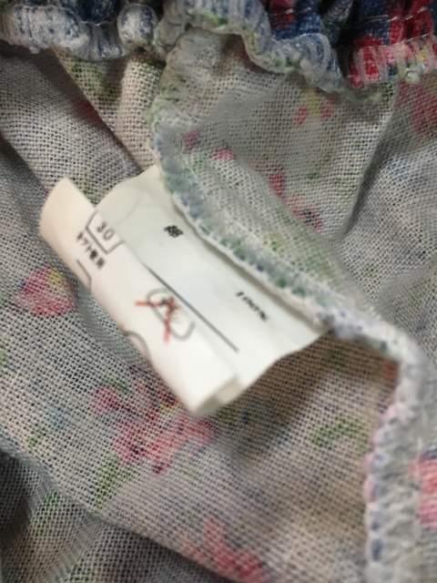 【美品】PARK GIRL◆デニム風◆洗練花柄ティァードガウチョ < 女性ファッション  【美品】PARK GIRL◆デニム風◆洗練花柄ティァードガウチョ < 女性ファッションの