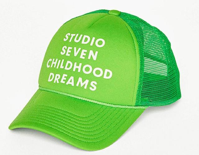 GU×STUDIOSEVEN・蛍光グリーン色ロゴメッシュキャップ < ブランド GU×STUDIOSEVEN・蛍光グリーン色ロゴメッシュキャップ < ブランドの