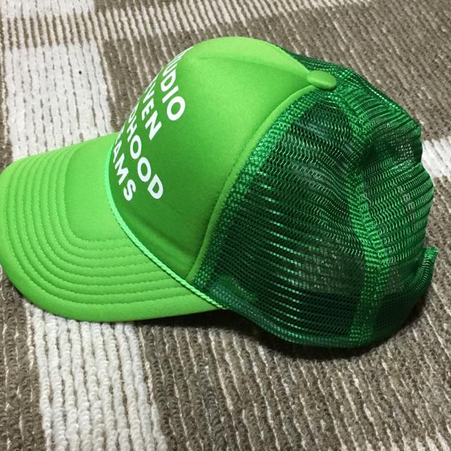 GU×STUDIOSEVEN・蛍光グリーン色ロゴメッシュキャップ < ブランド GU×STUDIOSEVEN・蛍光グリーン色ロゴメッシュキャップ < ブランドの