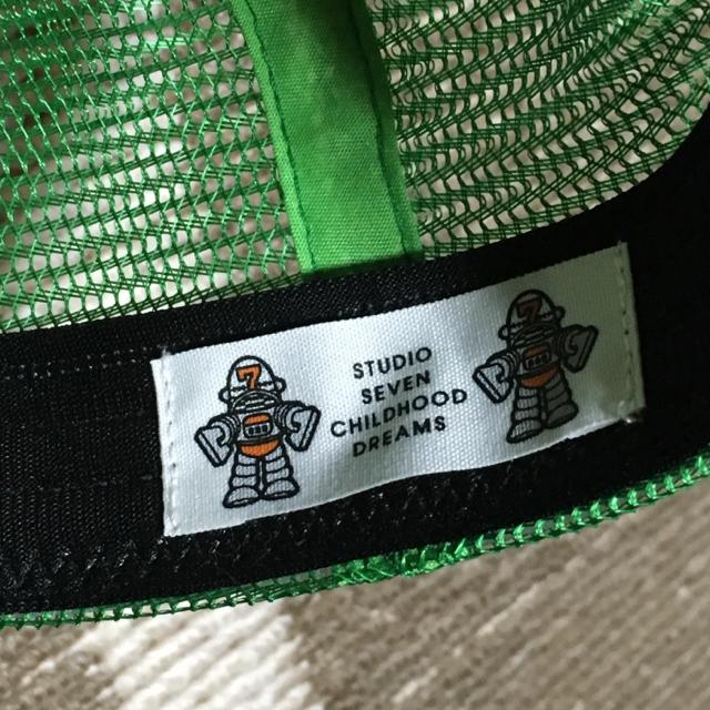 GU×STUDIOSEVEN・蛍光グリーン色ロゴメッシュキャップ < ブランド GU×STUDIOSEVEN・蛍光グリーン色ロゴメッシュキャップ < ブランドの