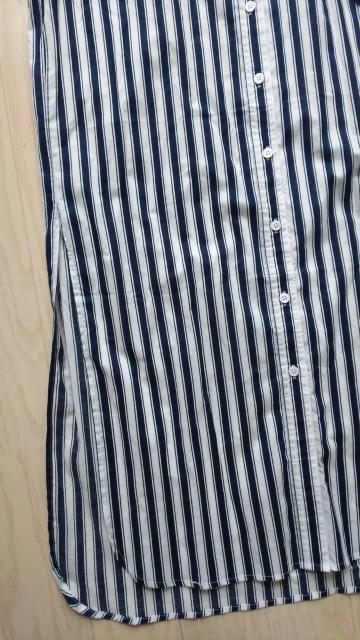 L★着やせストライプロングシャツワンピース★綿100%★ < 女性ファッション  L★着やせストライプロングシャツワンピース★綿100%★ < 女性ファッションの
